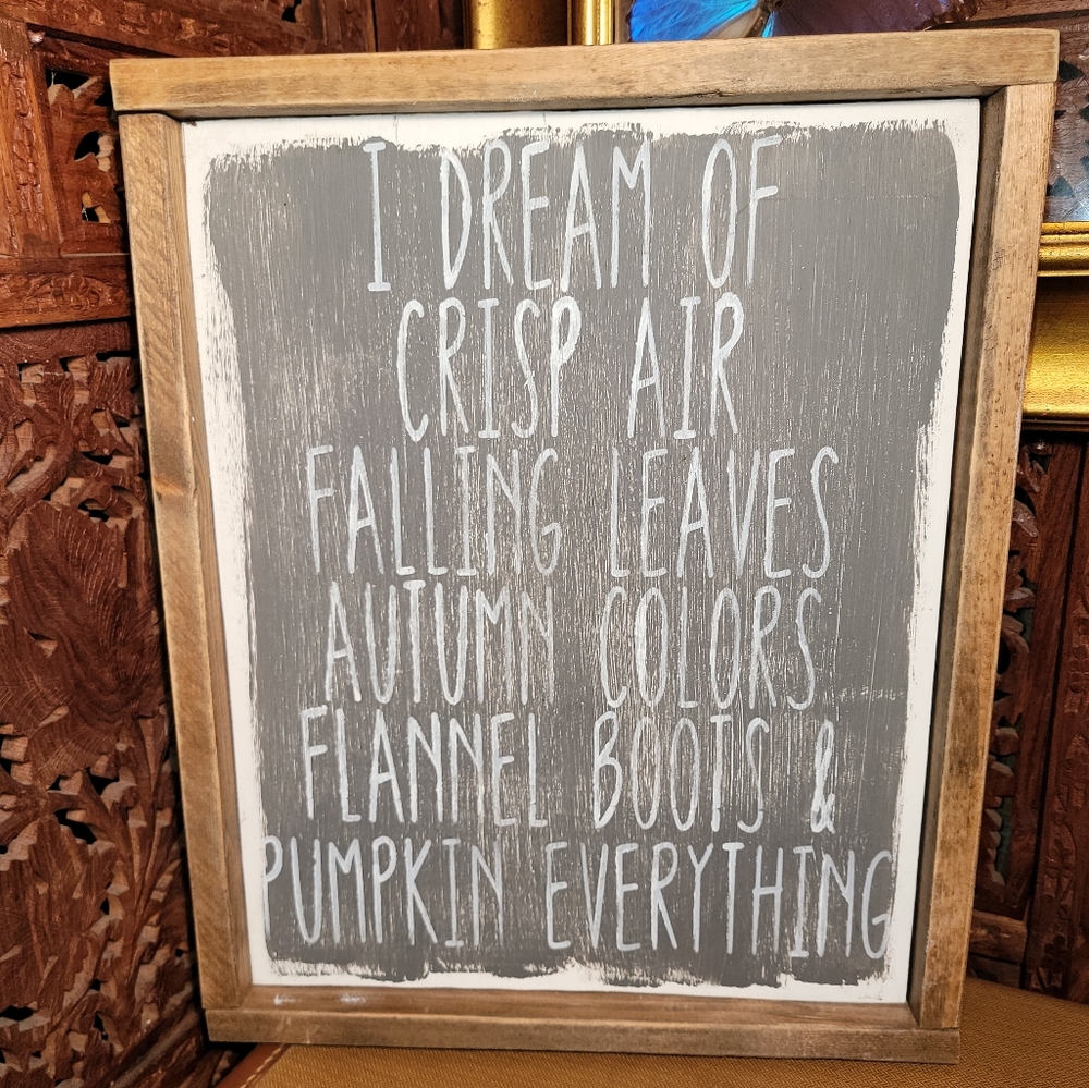 Hand Painted Fall / Autumn Inspiration Art or Tray